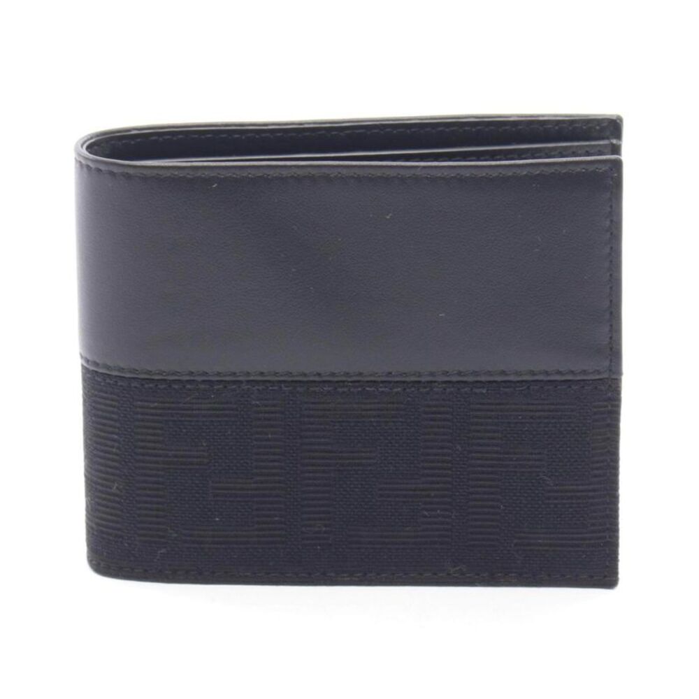 Fendi Zucca Canvas Leather Wallet